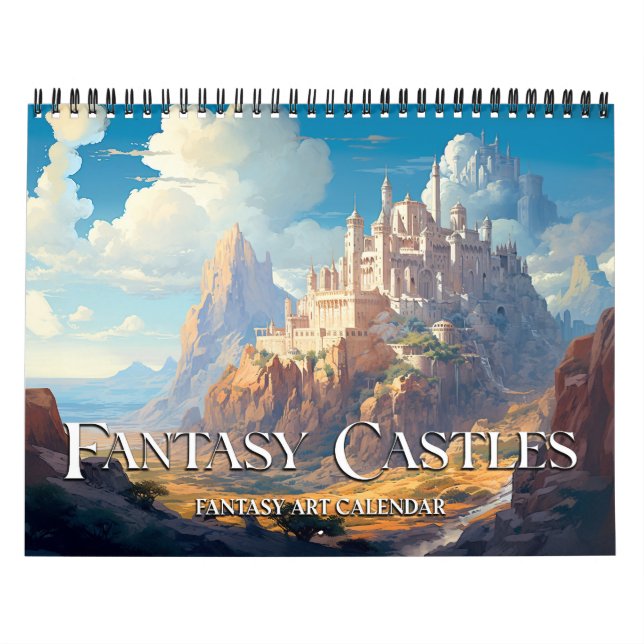 2027 Fantasy Castles 2 konstkalender Kalender (Omslag)