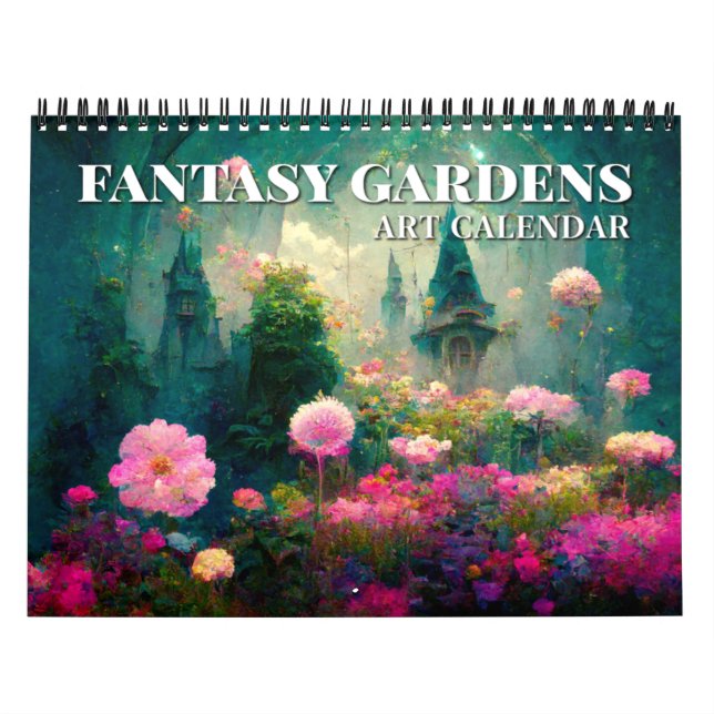 2027 Fantasy Gardens Fantasy Art Kalender (Omslag)