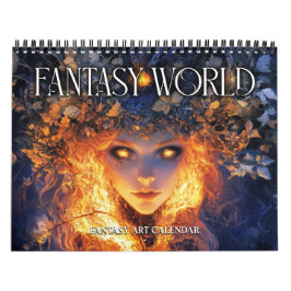 2027 Fantasy World 2 Fantasy Art-kalender Kalender
