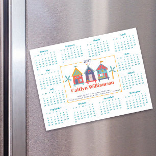 2027 Fastighetsmäklare Kalender Strandhus Magnet