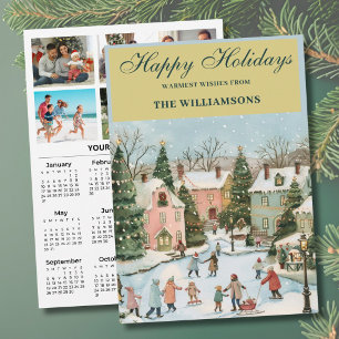 2027 Festiv 6 Foto Personlig 2027 Kalender  Julkort