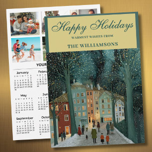 2027 Festiv 6 Foto Personlig 2027 Kalender  Julkort