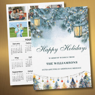 2027 Festiv 6 Foto Personlig 2027 Kalender  Julkort