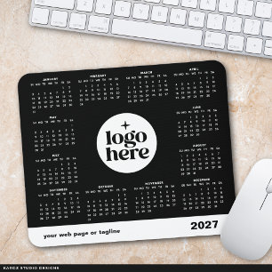 2027 Företag Heldags Anpassningsbar Färgkalender Musmatta