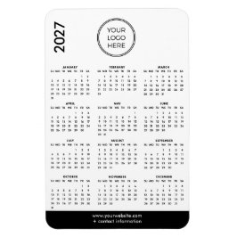 2027 Företag Logotyp Magnet Kalender