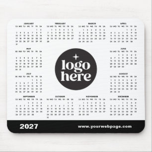 2027 Företagets Logotyp Här Marknadsföringskalende Musmatta