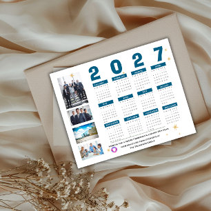 2027 Företagskalender för foton Företag Poster