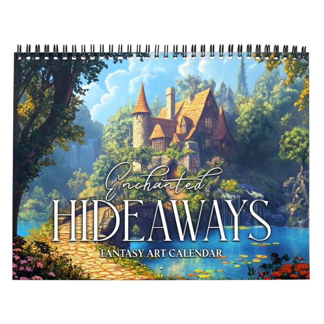 2027 Förtrollade gömställen Fantasy Art Kalender (Omslag)