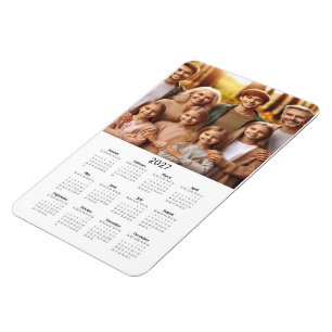 2027 Full Bleed Foto Kalendermagnet Magnet