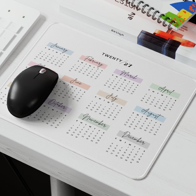 2027 FULLT ÅR CALENDAR PASTEL HANDSKRIFTLIG SKRIVS MUSMATTA (Skapare uppladdad)