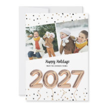 2027 Glada Guld Ballonger Konfetti Foto