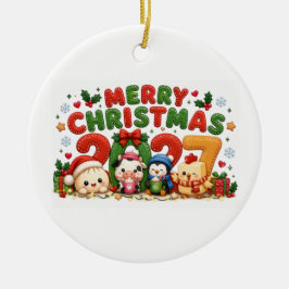 2027 God Jul Julgransprydnad Keramik