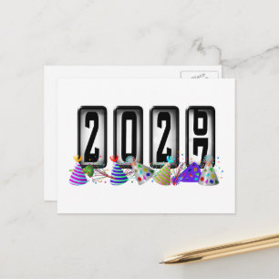 2027 Gott Nytt År Mätare Vykort