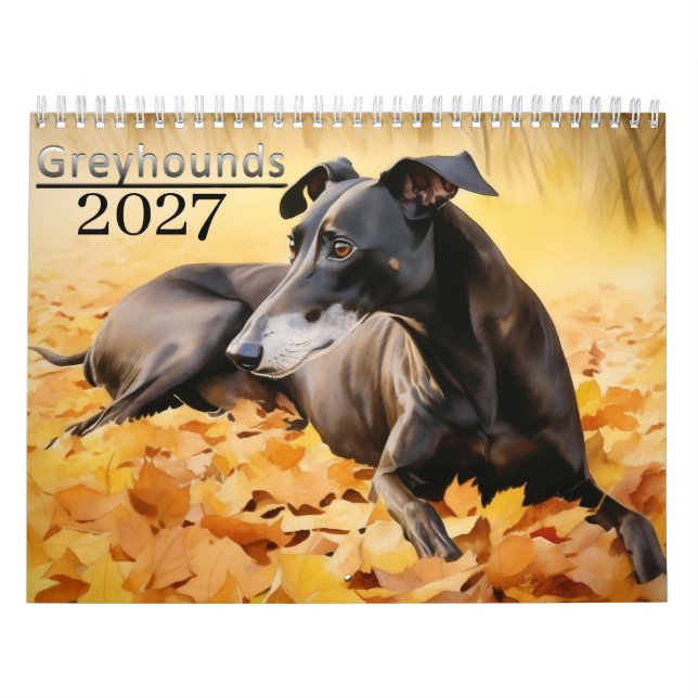 2027 Greyhounds  Kalender (Omslag)
