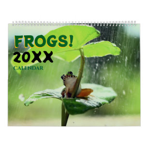 2027 Grodor i Natur Väggkalender Söt Kalender