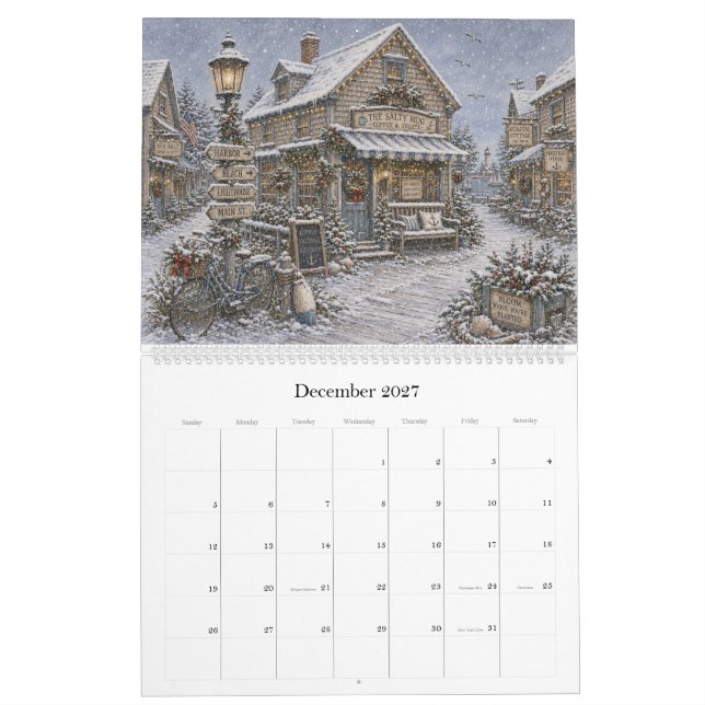 2027 Hamnby Kalender (Dec 2027)