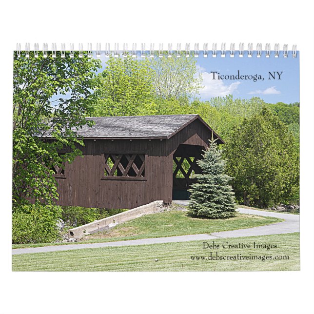 2027 Historiska Ticonderoga, New York | Adirondack Kalender (Omslag)