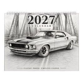 2027 Hot Rod Musclebilskalender Kalender