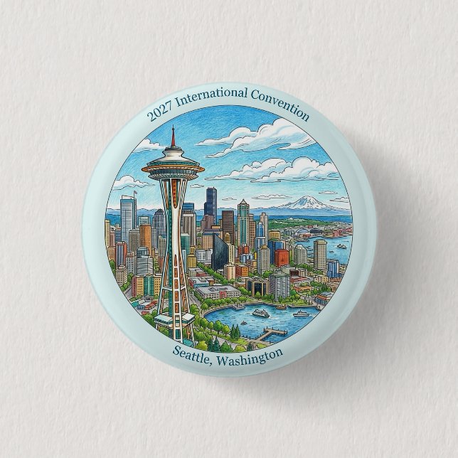 2027 Internationella konventionen Seattle  Knapp (Framsida)