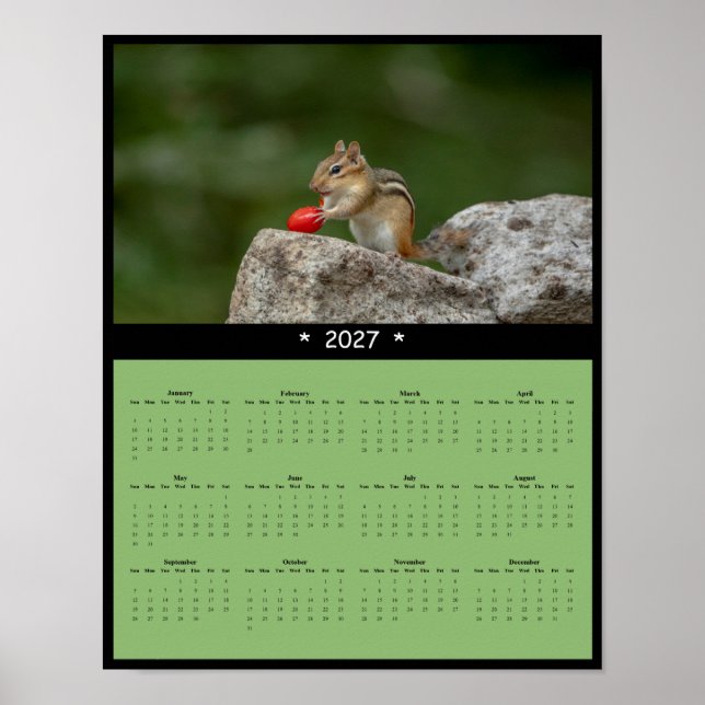2027 Jordekorre Väggkalender - Tiny Trailblazer Poster (Framsidan)