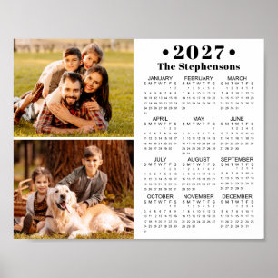 2027 Kalender 2 Bilder Personlig Poster