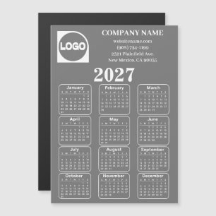 2027 Kalender Anpassat Företagets Namn & Logotyp M