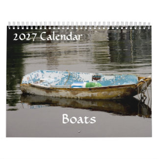 2027 Kalender- Båtar Kalender