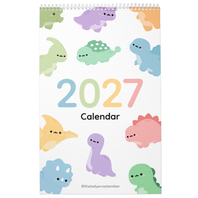 2027 Kalender Dinosaurie (Omslag)