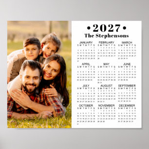 2027 Kalender En Foto Personlig Affisch