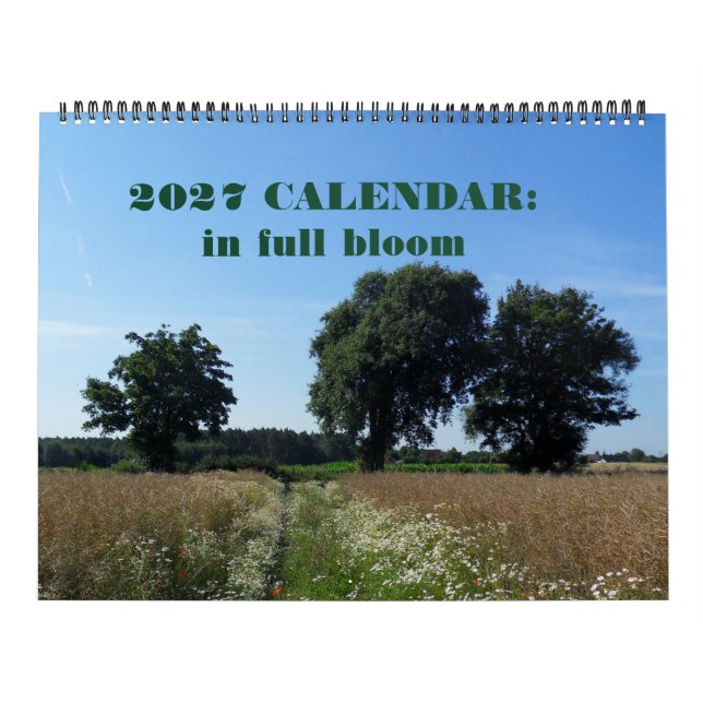 2027 kalender: ett år i blomning kalender (Omslag)