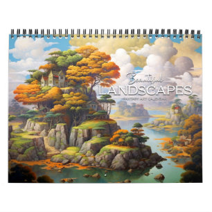 2027 Kalender för vackra landskap