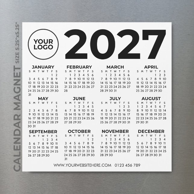 2027 Kalender Grundläggande Enkel Modern Företag L (Skapare uppladdad)