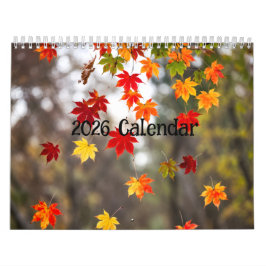 2027 Kalender (Höstblad - Skapad av Grok)