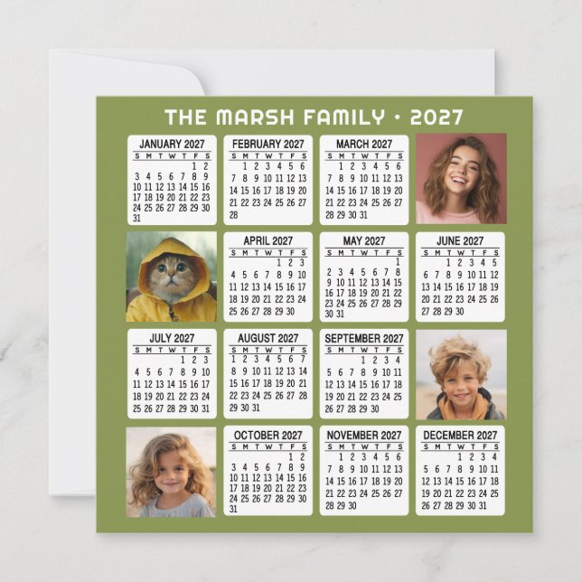 2027 Kalender med 4 bilder (Framsida)