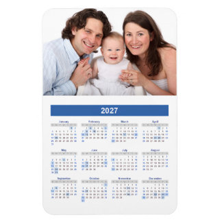 2027 Kalender med anpassad fotomagnet Magnet