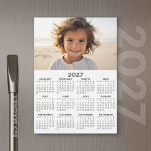 2027 Kalender med Foto - Heldårs Magnetkort