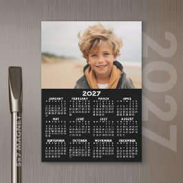2027 Kalender med Foto - Heldårs Magnetkort