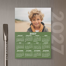 2027 Kalender med Foto - Heldårs Magnetkort