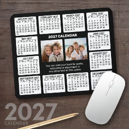 2027 Kalender med foto i mitten Musmatta