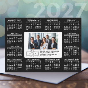 2027 Kalender med logotyp Kontaktinformation Julkort