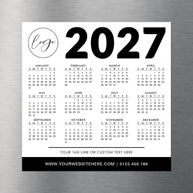 2027 Kalender Minimalistisk Modern Enkel Anpassad  (Skapare uppladdad)