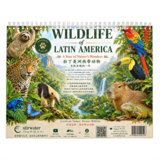 2027 Kalender Tropiska djur Latinamerika
