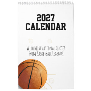 2027 Kalendern Basketboll Inspirerande Citat Kalender