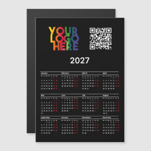 2027 Kalendern Företagets Logotyp QR-kod Magnetisk