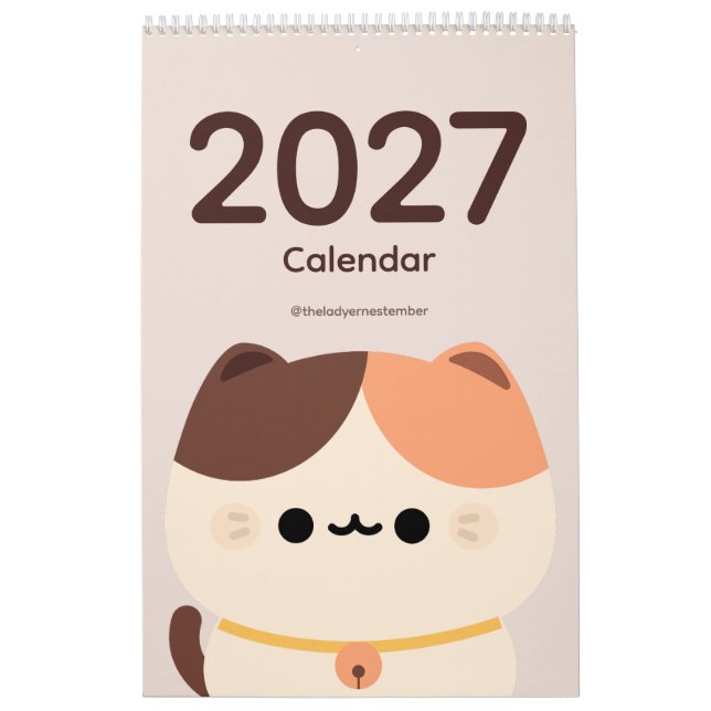 2027 Kalendern Katt Kalender (Omslag)