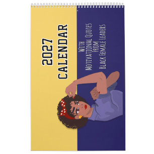 2027 Kalendern Motiverande Citat Svarta Flickor Kv Kalender