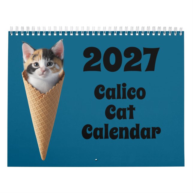 2027 Kalico Kattkalender Kalender (Omslag)