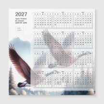 2027 Kanadagäss Företag Logotyp Kalenderkort