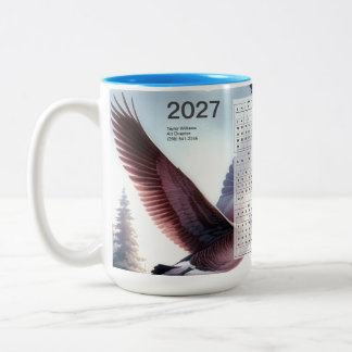 2027 Kanadagäss Vilda Natur Kalender Två-Tonad Mugg