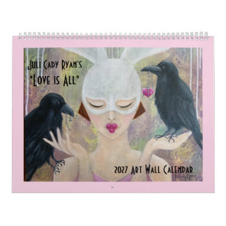 2027 Kärlek är Allt Nyckfull Konst Kalender